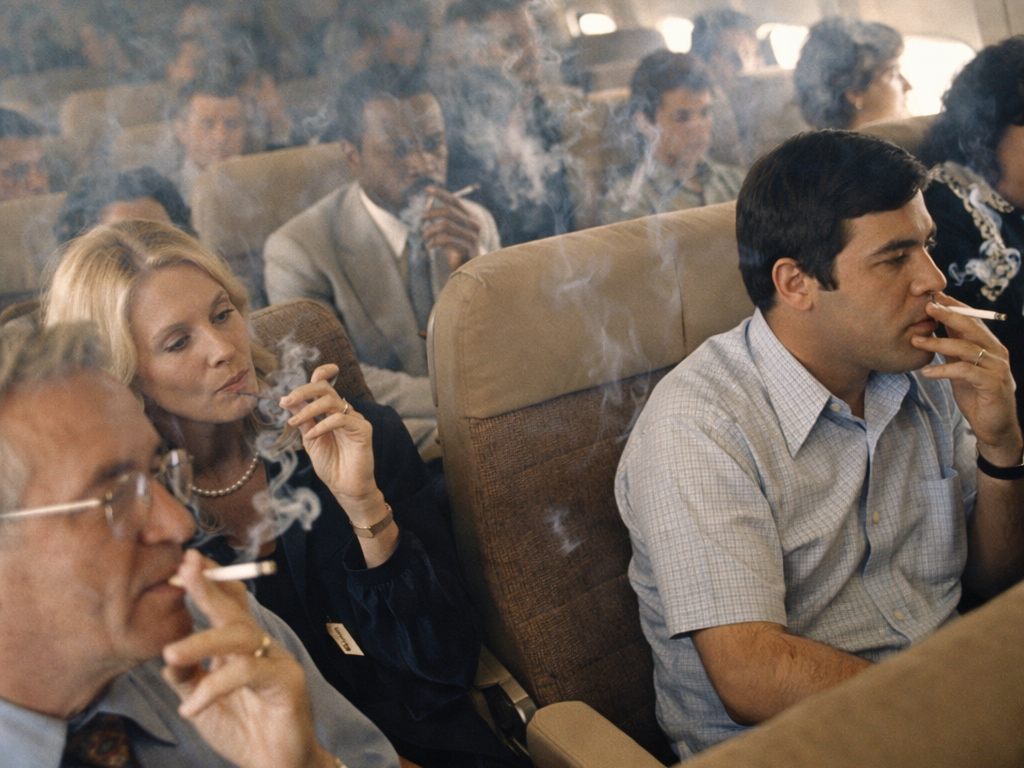 Smoking was once normalised in many public spaces